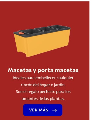 Macetas y porta macetas Ideales para embellecer cualquier rincón del hogar o jardín. Son el regalo perfecto para los amantes de las plantas. VER MÁS